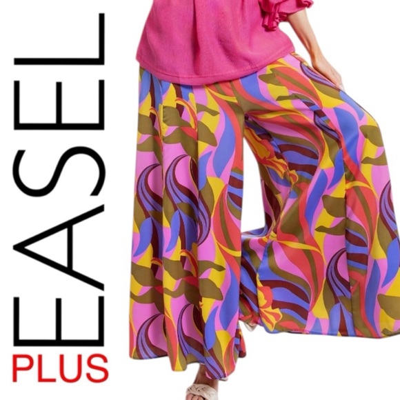 easel Pants - 0100:  EASEL PLUS NWT PANTS LILAC PINK (R1F)